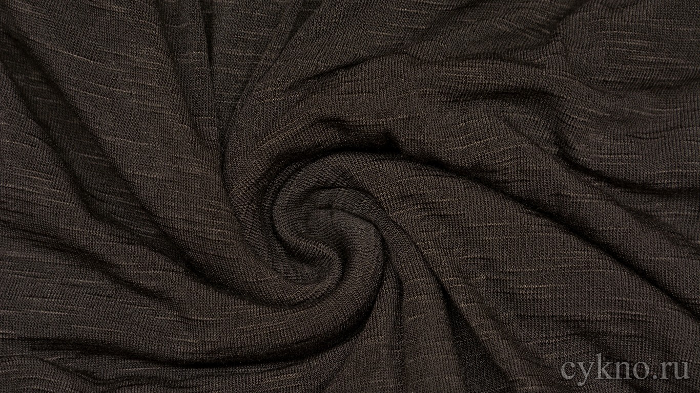 Трикотаж вискозный темно-коричневого цвета "Страда"